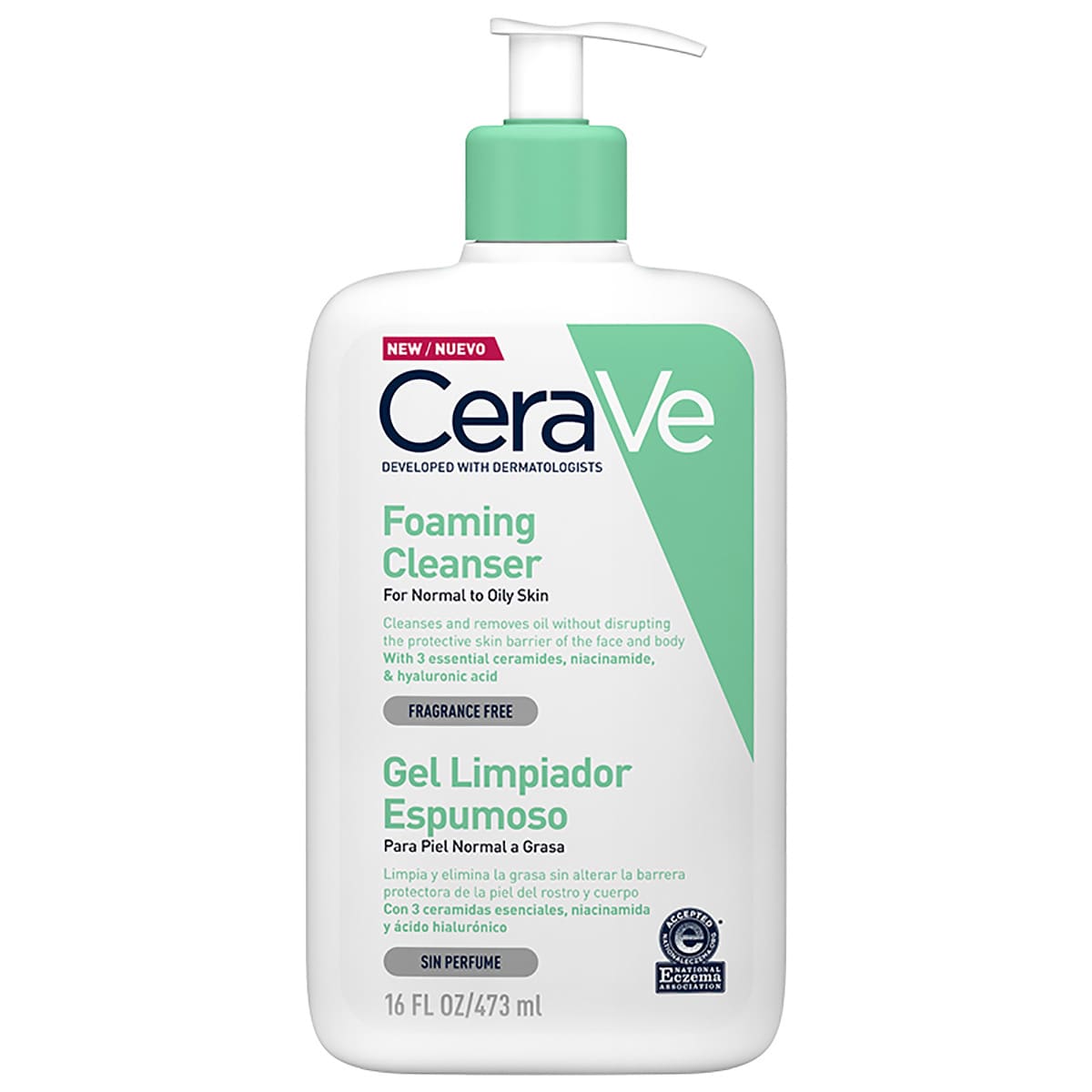 3337875597357_01 GEL LIMP CERAVE ESPUMOSO 473ML - Image 1