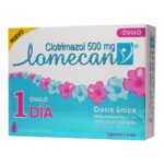 LOMECAN 500 MG CJA C/1 OVULO 1DIA