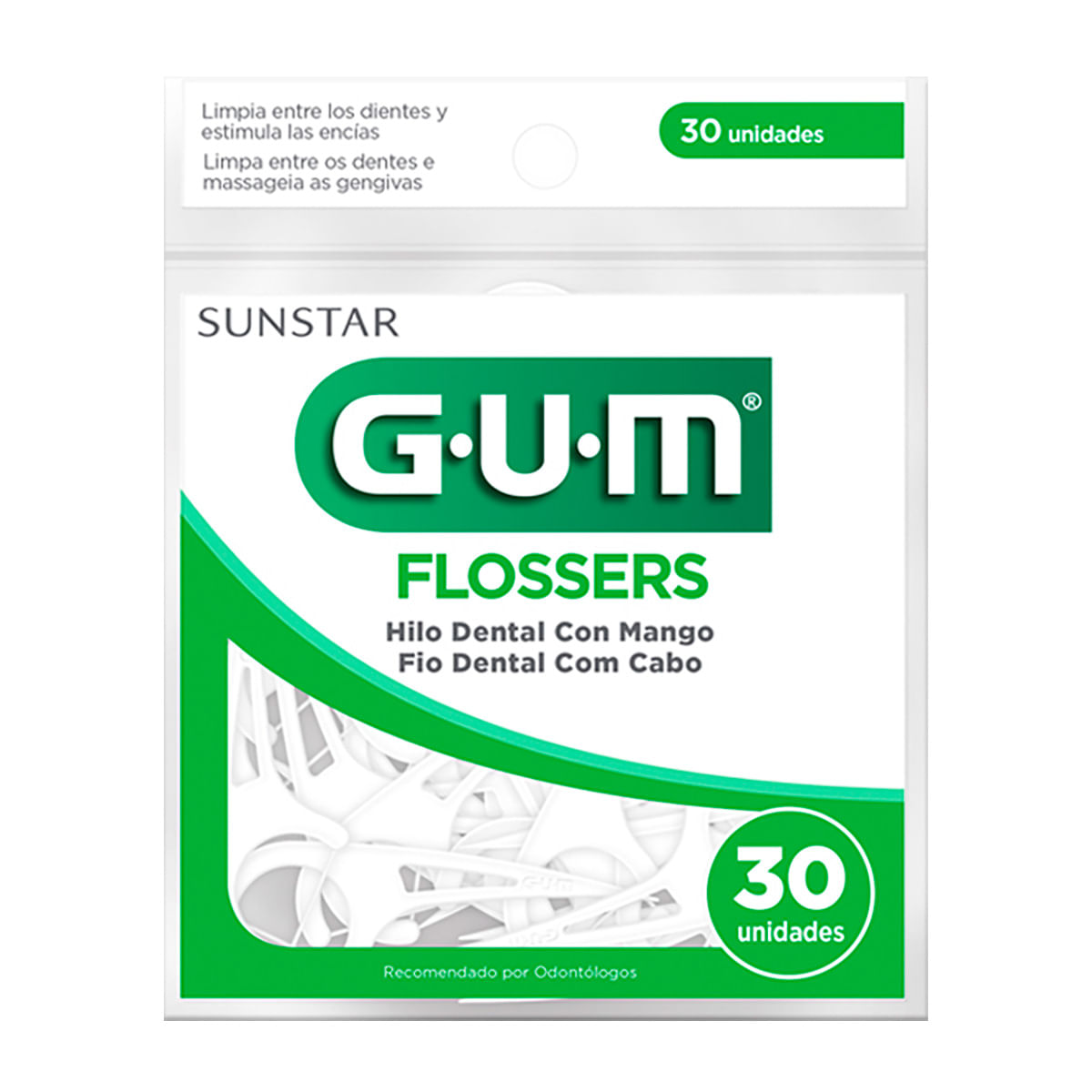 70942307109_01 PALILLOS GUM C/HILO DENT BASIC30PZ - Image 1