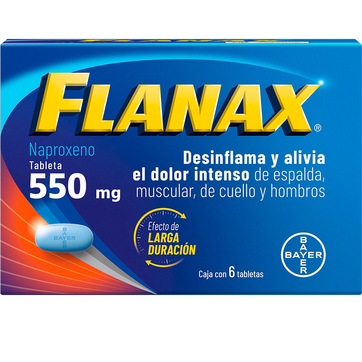 7501008498866_01 FLANAX 550 MG 6 TAB - Image 1