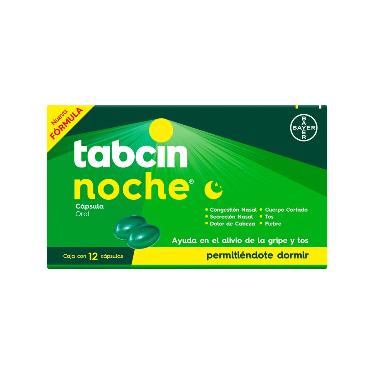 7501008499702_01 TABCIN NOCHE 325MG/10MG 12 CAPS - Image 1