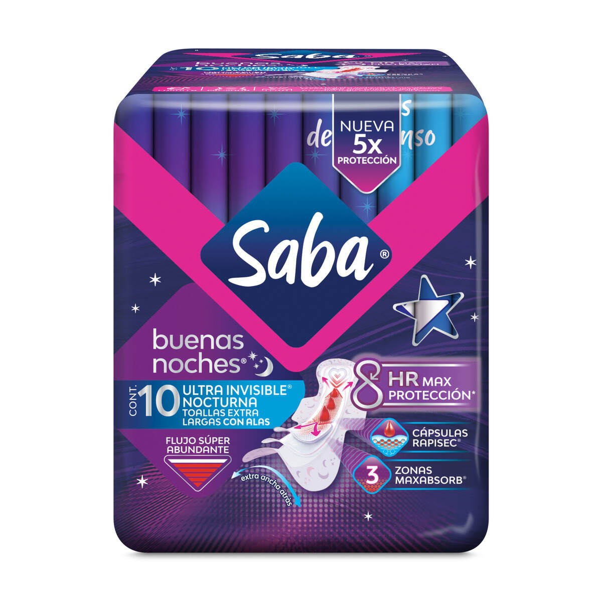 7501019006647_01 TAS SANIT SABA NOCHE ALAS C/10 - Image 1