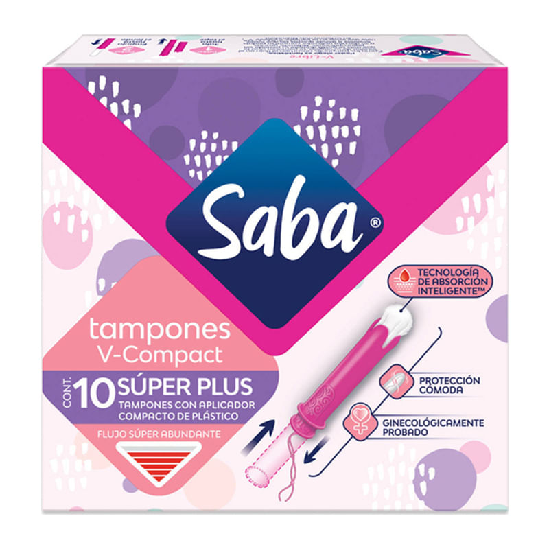 7501019036422_01 TAMPONES SABA COMPAC SUPEPLUS C/10 - Image 1