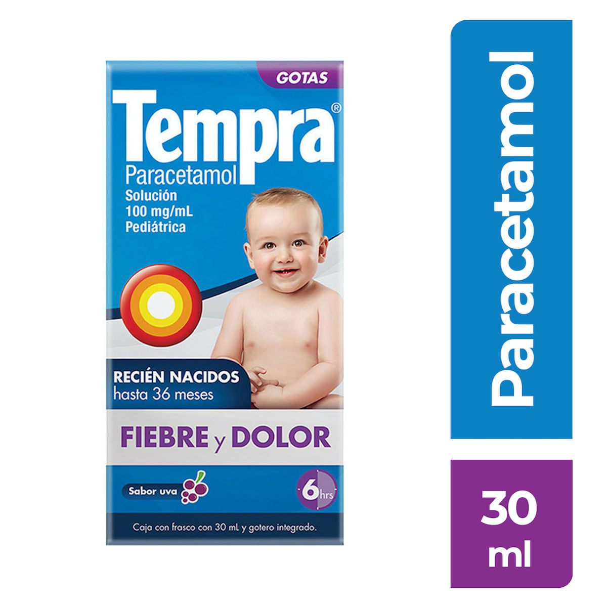 7501058714312_01 TEMPRA GOTAS UVA 30ML 100MG - Image 1