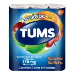 TUMS EXTRA SURT 750MG 3ROLLOS 8TAB