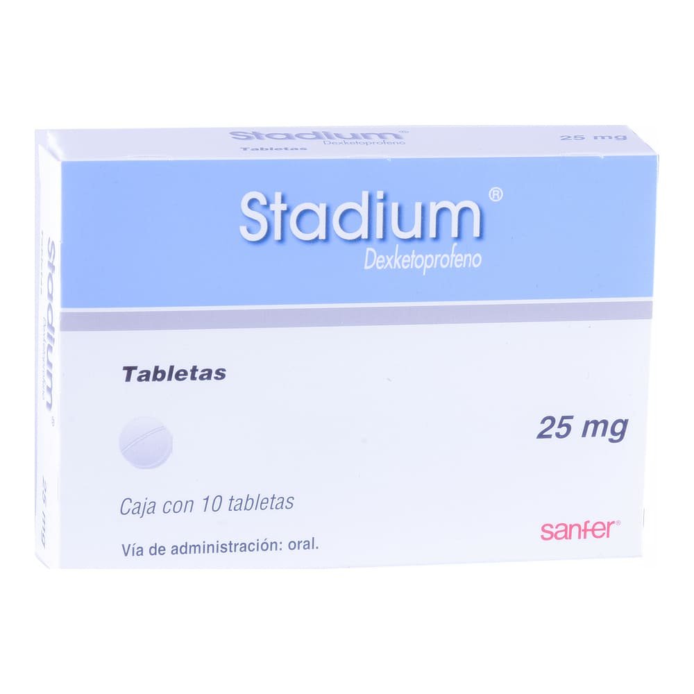 7501070635756_01 STADIUM 10 TABS 25MG - Image 1