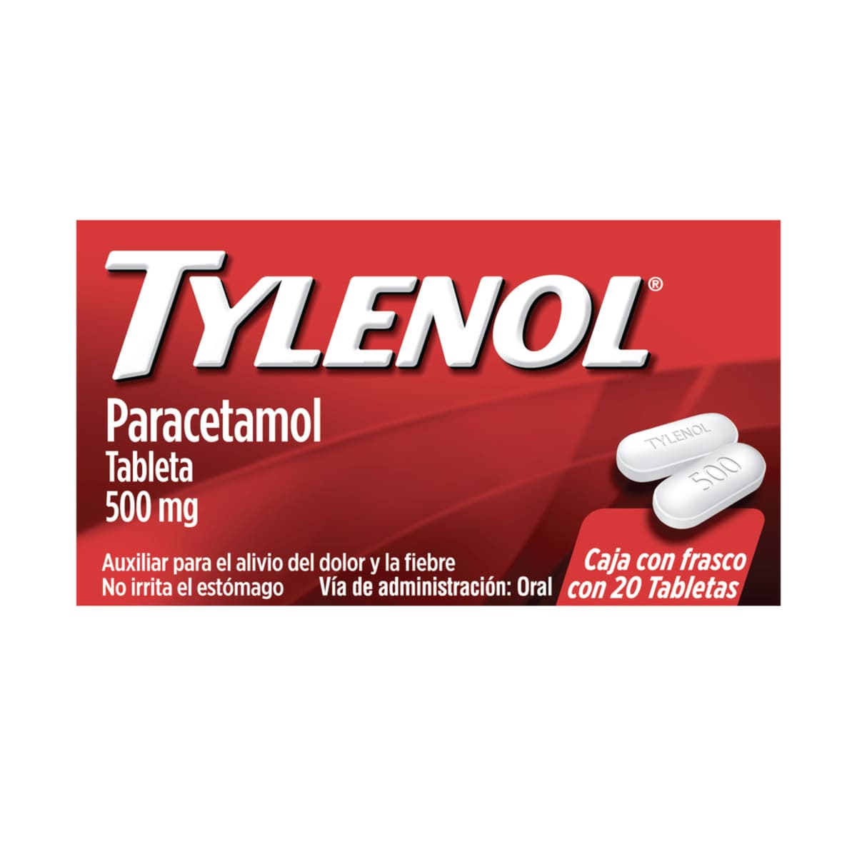 7501100088095_01 TYLENOL CAPLETS 500MG 20 TAB - Image 1