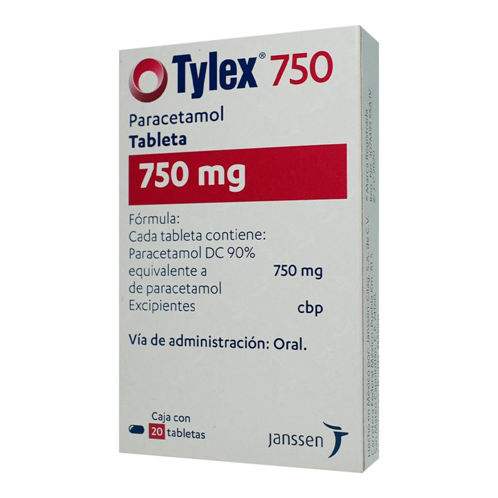 7501100089016_01 TYLEX 750 MG 20 TAB - Image 1