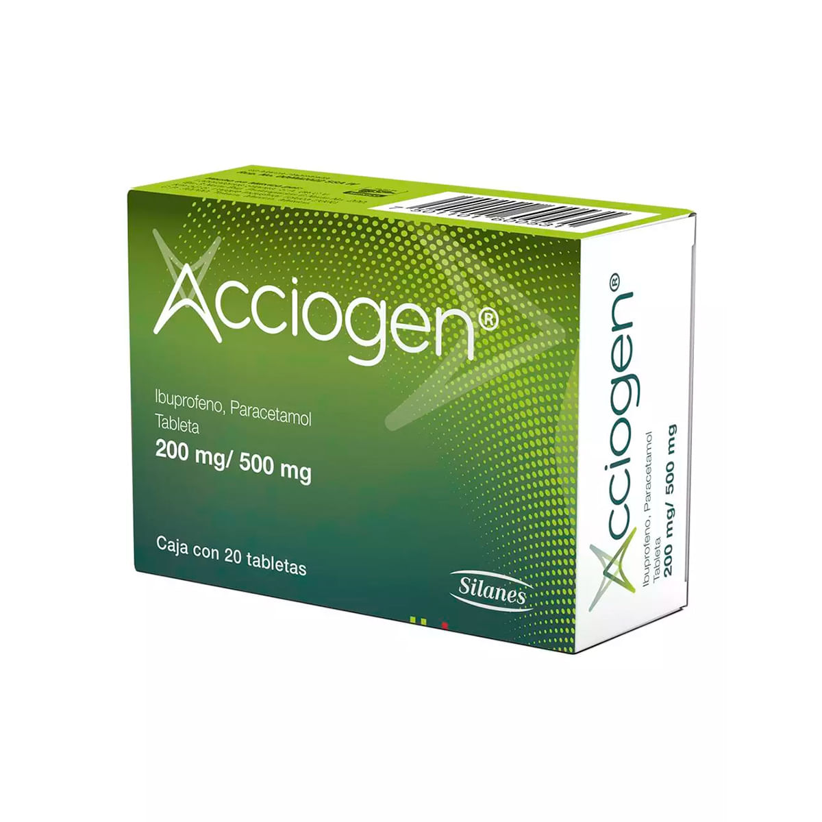 7501101600531_01 ACCIOGEN 200/500 MG 20 TAB - Image 1
