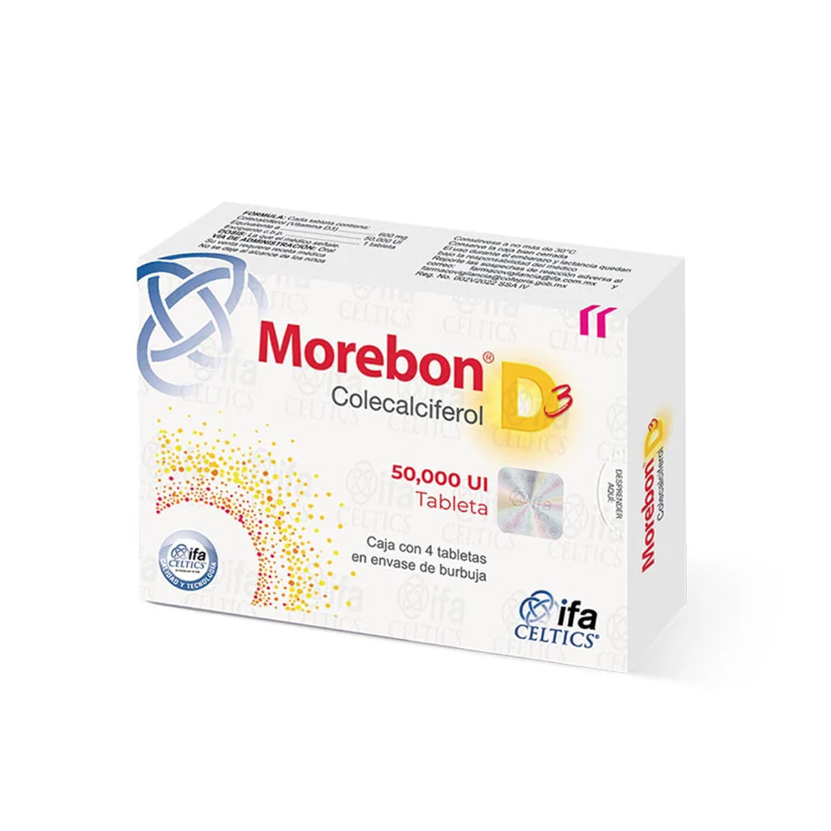 7501249600912_01 MOREBON D3 50000 UI 4 TAB - Image 1
