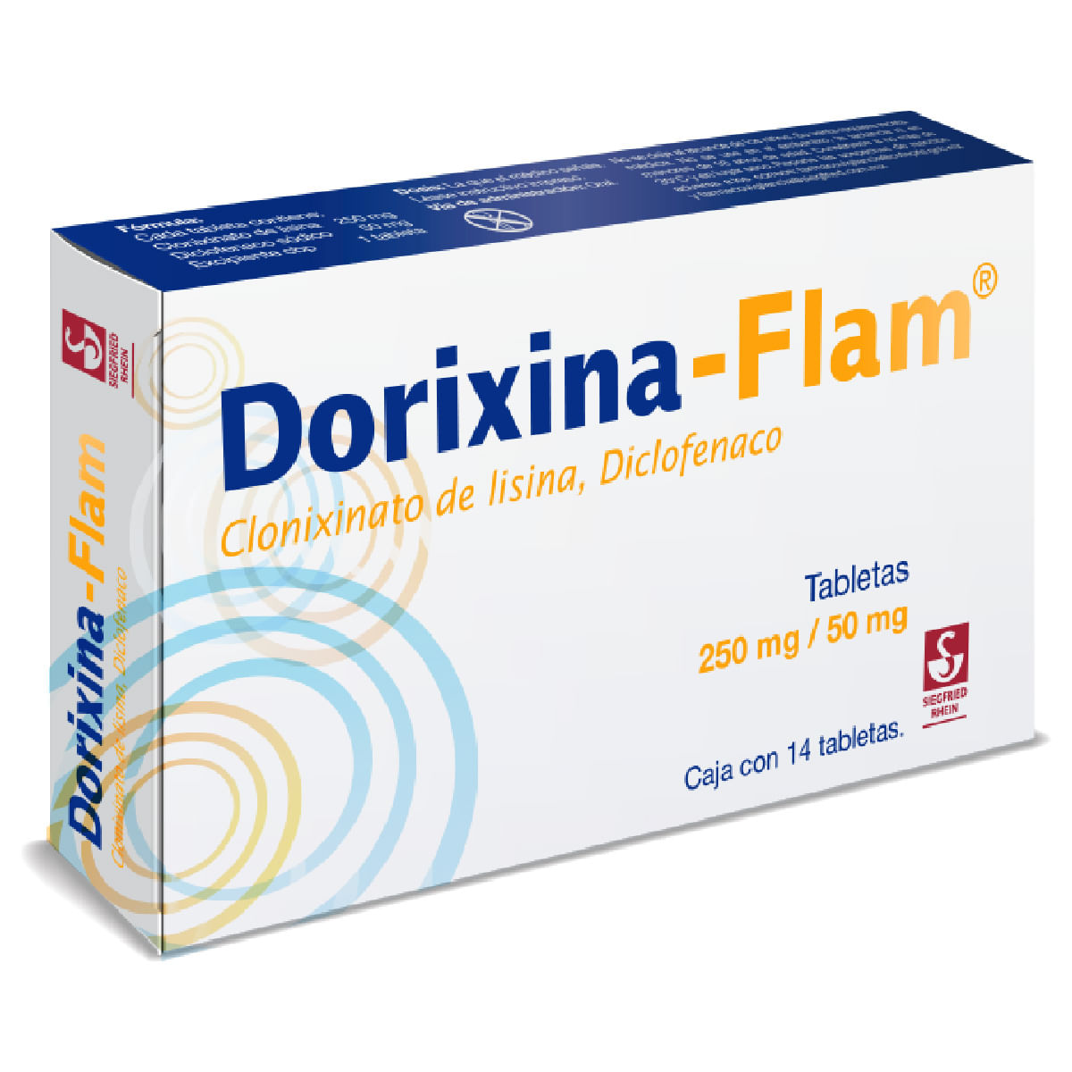 7501300420220_01 DORIXINA-FLAM 14 TABS 250/50MG - Image 1