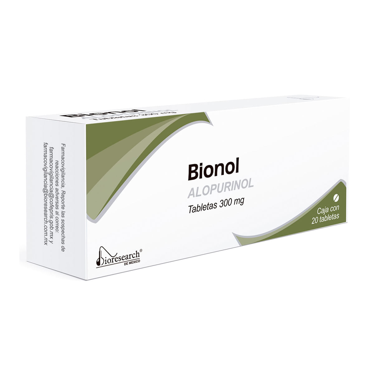 7501563370690_01 ALOPURINOL GENERICO 300 MG 20 TAB - Image 1