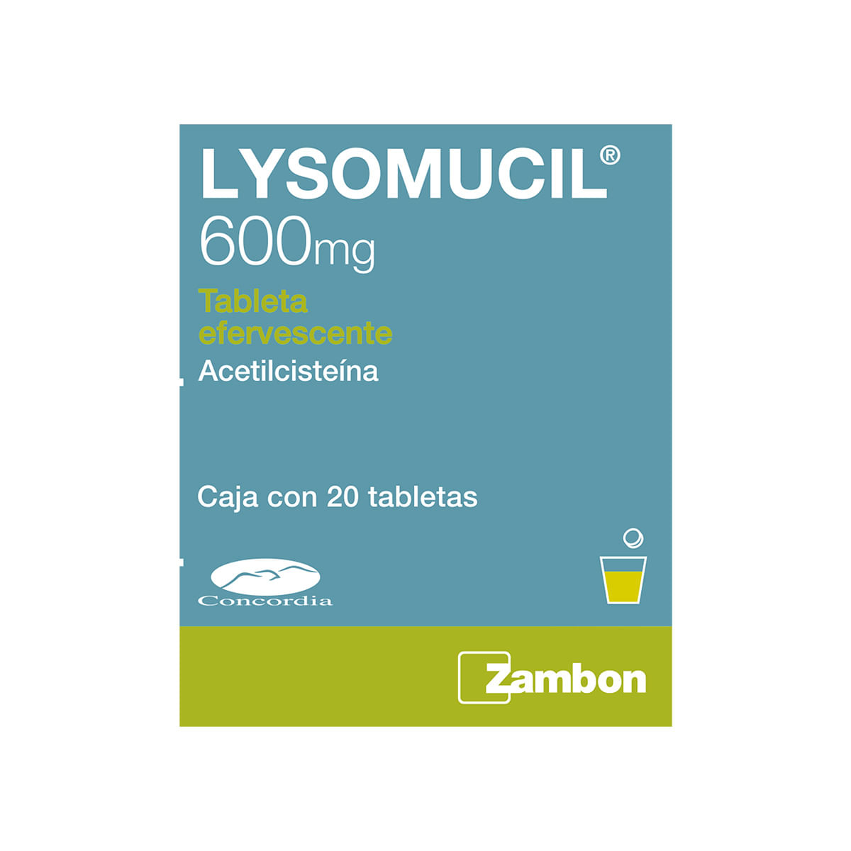 7502209710108_01 LYSOMUCIL 600 MG 20 TAB EFERV - Image 1