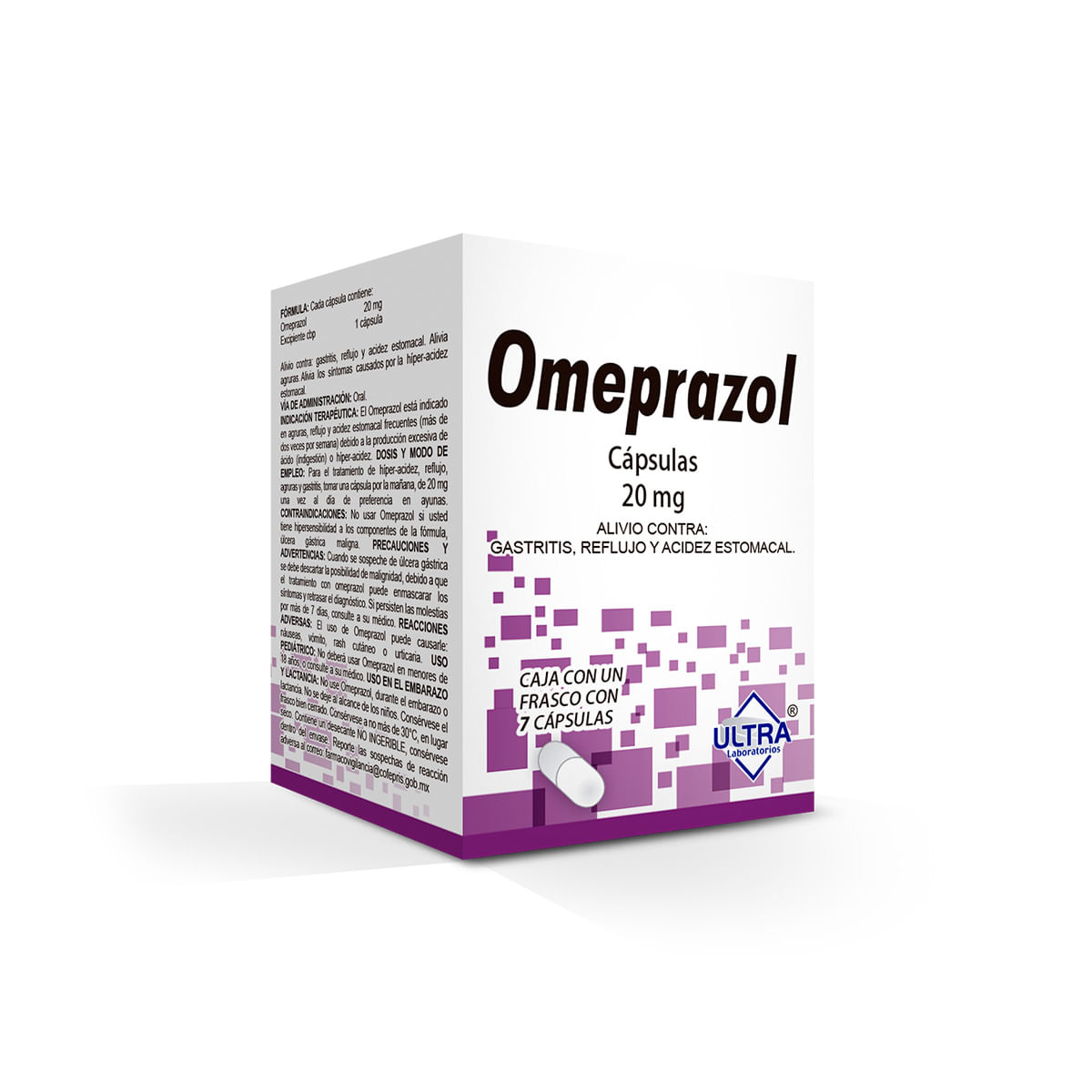 7502216792685_01 OMEPRAZOL 7 CAPS 20MG - Image 1