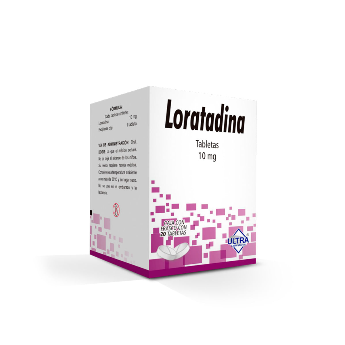 7502216793415_01 LORATADINA 20 TABLETAS 10MG - Image 1
