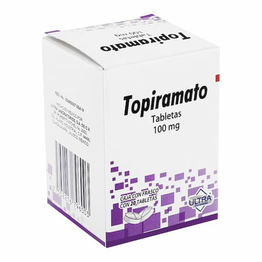 7502216796003_01 TOPIRAMATO 100MG 20 TAB - Image 1
