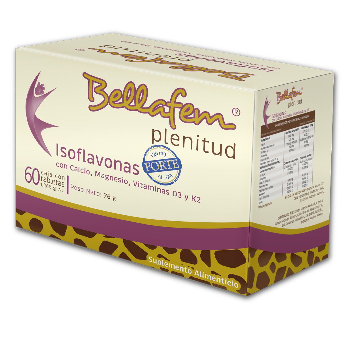 7502235760115_01 BELLAFEM PLENITUD SUP ALIM 60 TAB - Image 1