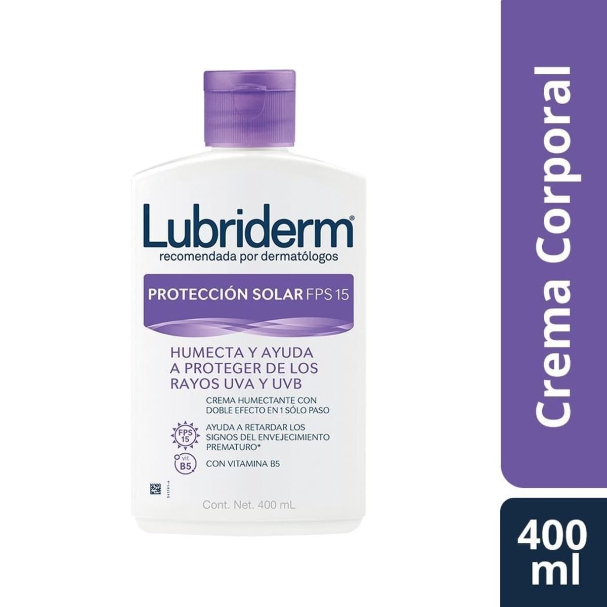7702035457639_01 CRA LUBRIDERM UV FPS15 400ML - Image 1
