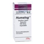HUMALOG 100 UI/ML SOL INY 10 ML 1 FCO AMP