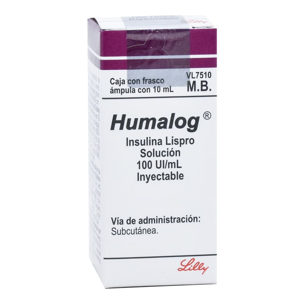7501082208702_01 HUMALOG 100 UI/ML SOL INY 10 ML 1 FCO AMP - Imagen 1