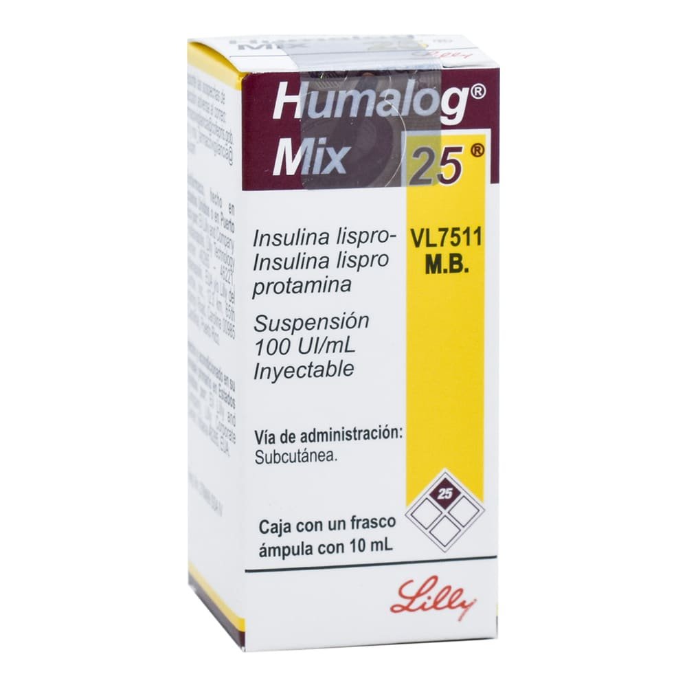7501082208764_01 HUMALOG MIX 25 100 UI 10 ML - Imagen 1
