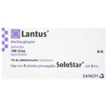 LANTUS SOLOSTAR 100 UI 5 ML 5 X 3 ML AMP - Imagen 3