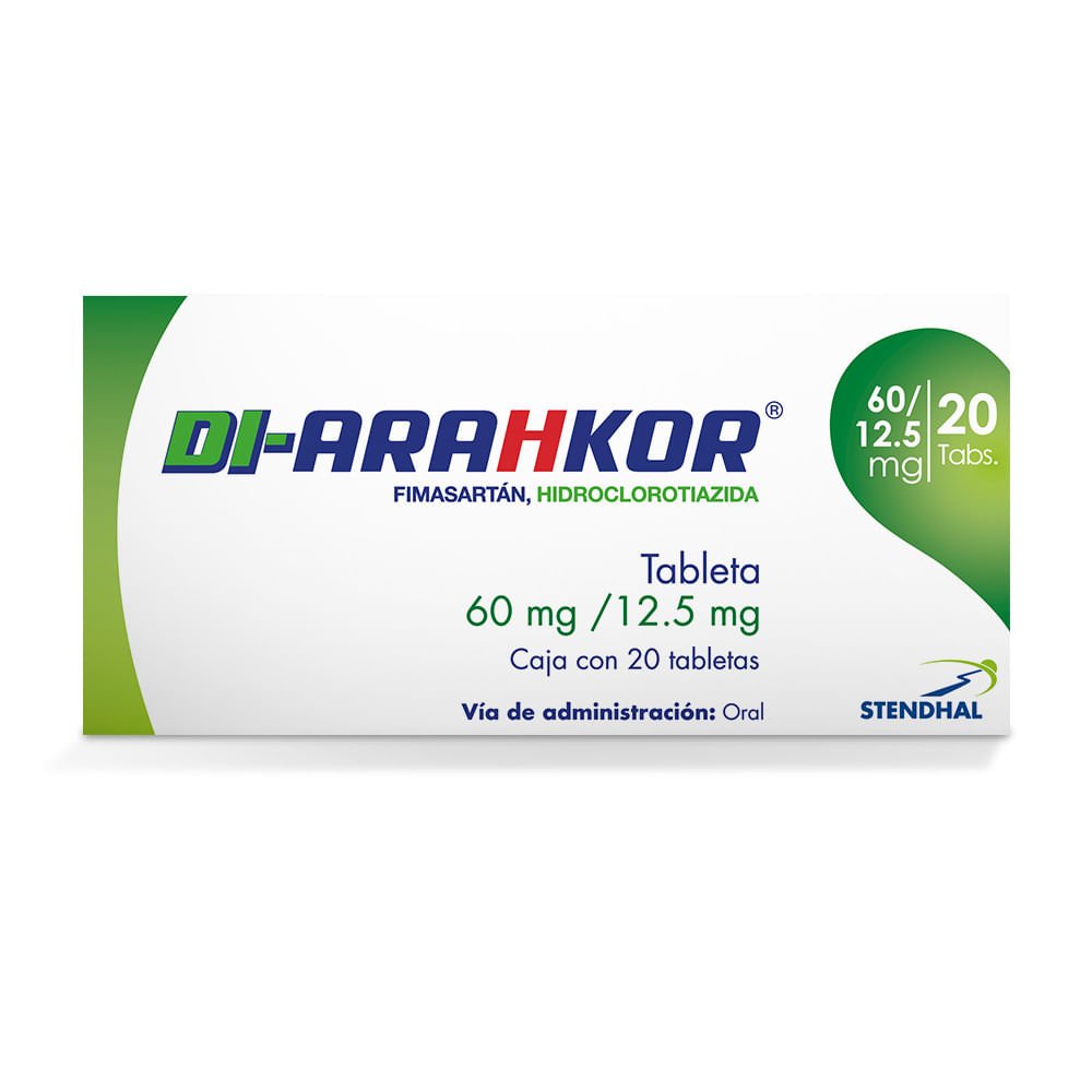 7501701400906_01 DI-ARAHKOR 60/12.5 C/20 TAB - Imagen 1